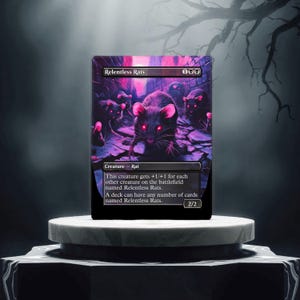 Relentless Rats Custom Made Game Card Proxy