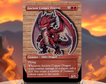 ancient copper dragon mtg card Art (52) [Commander Legends: Battle for Bal 6/5 Illustrated by Antonio Jos Manzanedo. 1.2.4] Ancient Copper Dragon (Showcase)
