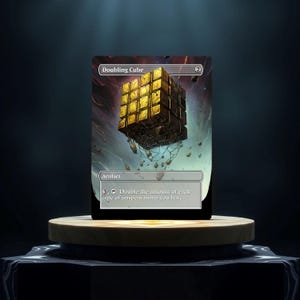 Doubling Cube op maat gemaakte gamekaartproxy