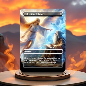 Proxy pour cartes de jeu personnalisées Enlightened Tutor