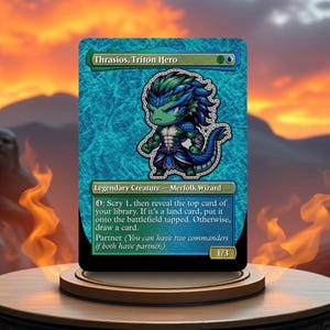 Thrasios, Triton Hero Custom Made Game Card Proxy