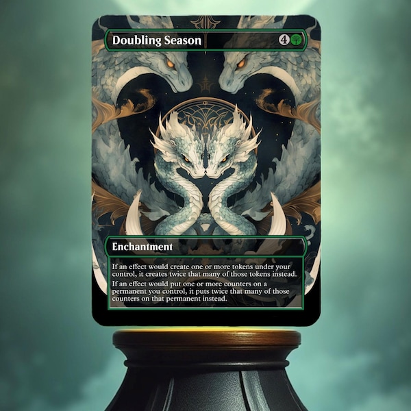 Doubling Season Custom Made Game Card Proxy