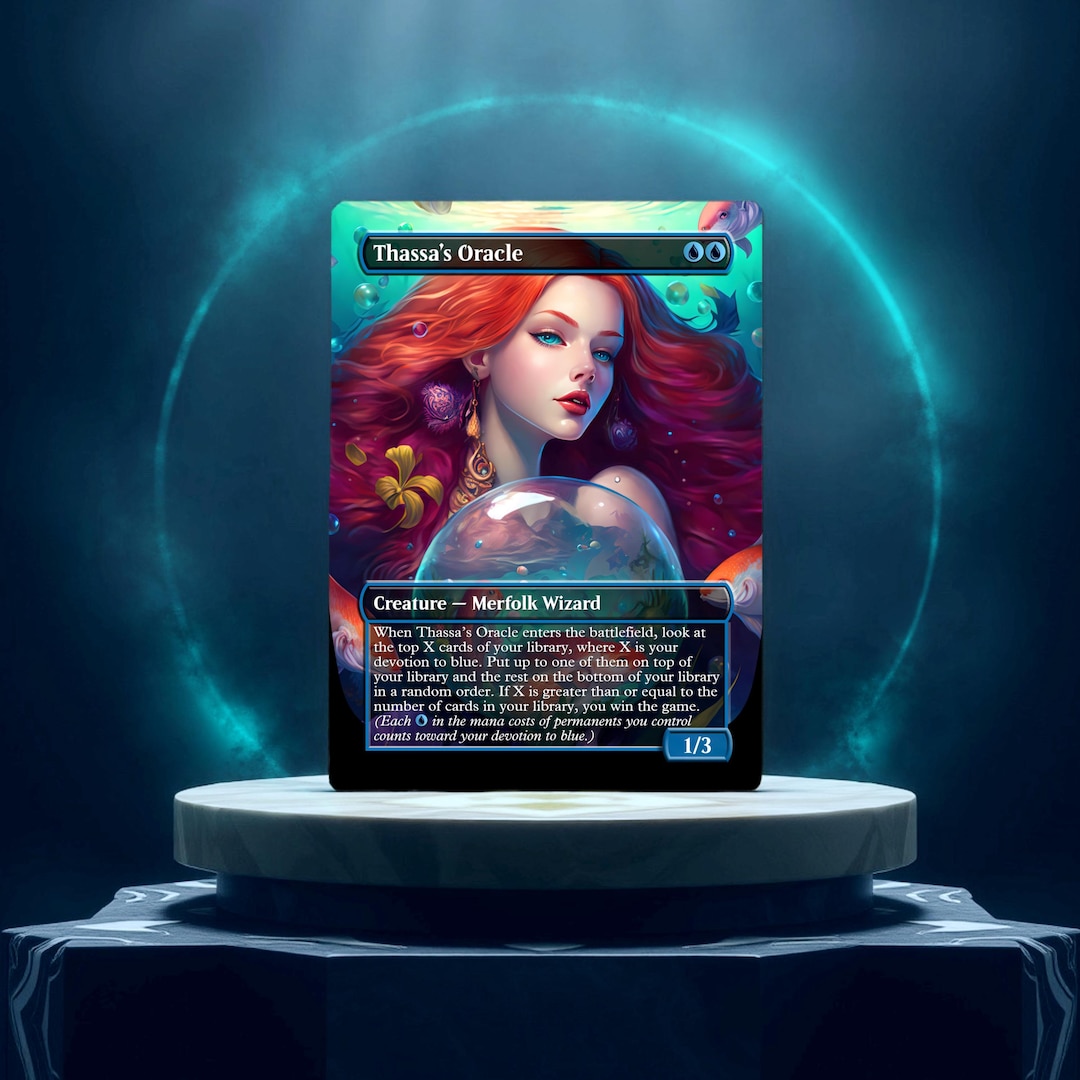 The Oracle Custom Thassa's Oracle Custom Made Game Card Proxy - Etsy