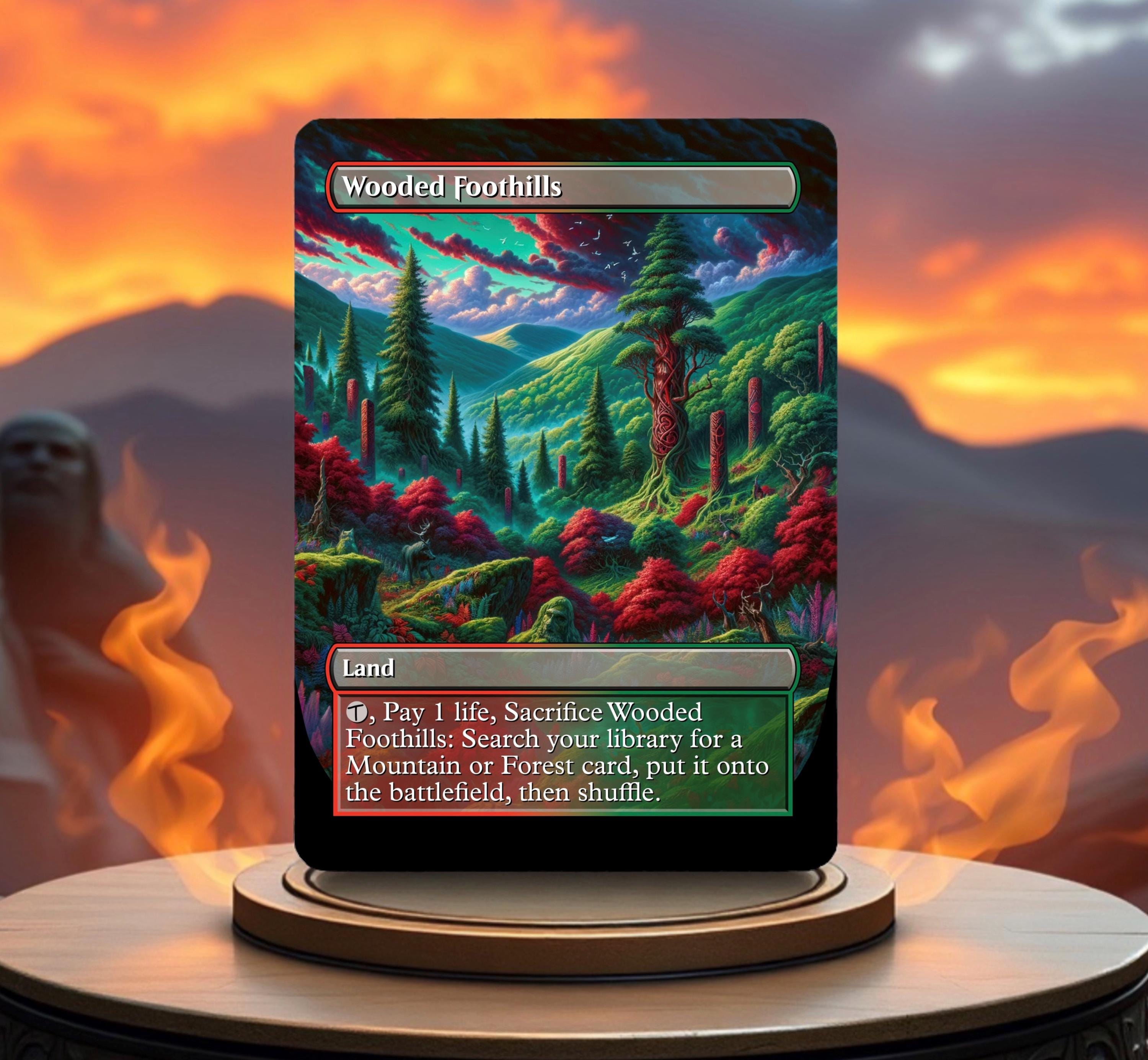 Wooded Foothills Custom Made Game Card Proxy - Etsy