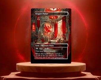 Elegant Parlor Custom Made Game Card Proxy