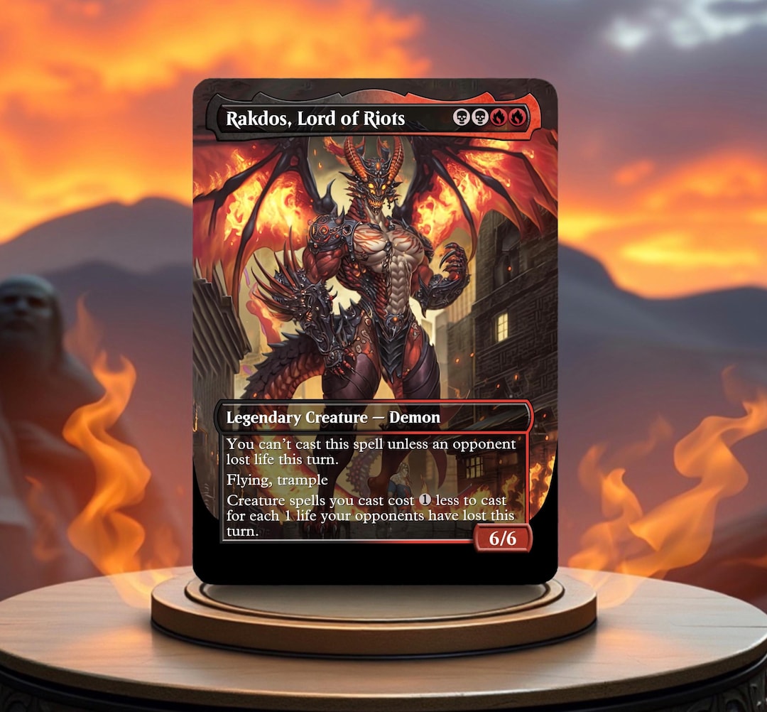 Rakdos, Lord of Riots Custom Made Game Card Proxy - Etsy