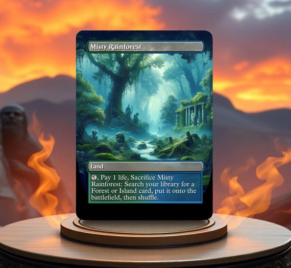 Misty Rainforest Custom Made Game Card Proxy
