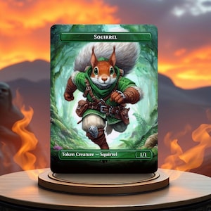 Proxy de carte de jeu fait sur commande de jeton d'écureuil