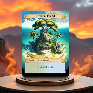 Tropical Island Custom Made Game Card Proxy