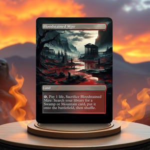 Proxy de carte de jeu sur mesure Bloodstained Mire