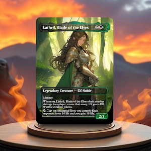 Tarjeta proxy de juego personalizada de Lathril, Blade of the Elves