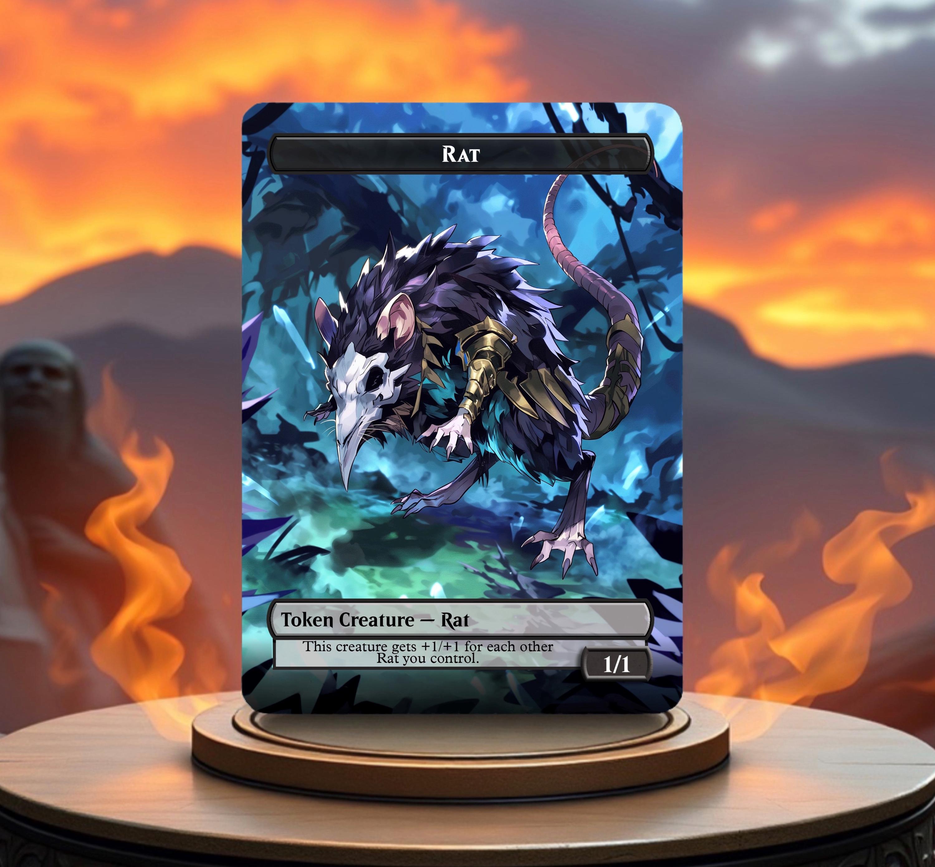 Rat Token Custom Made Game Card Proxy