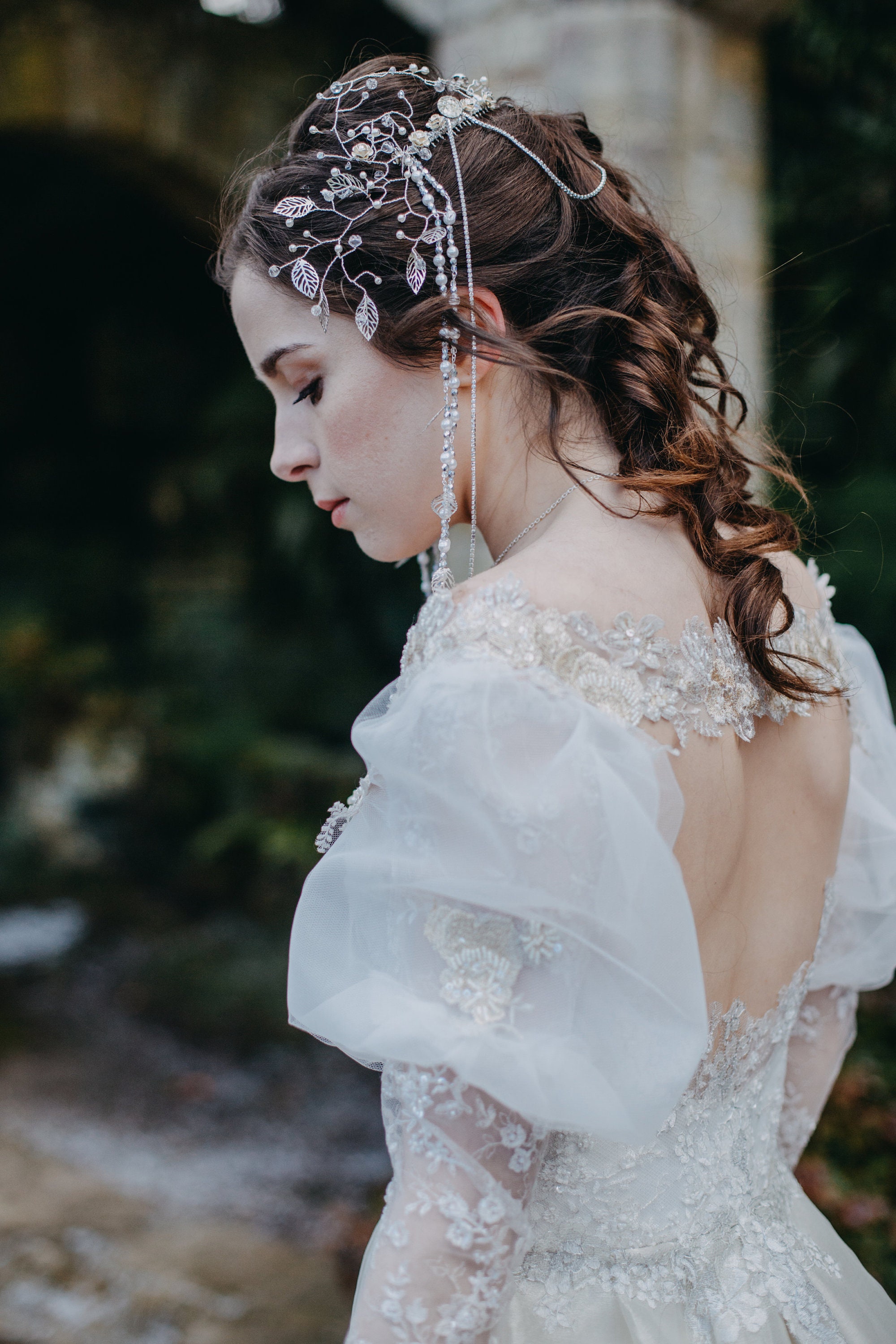 LONG SLEEVE Wedding Dress. Romantic, Ethereal, Silk Organza LONG SLEEVE Wedding Dress. Romantic, Ethereal, Silk Organza