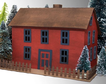 Putz house kit - Saltbox house style - DIY kit - 5" tall