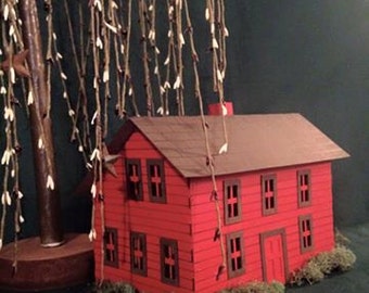 Putz house kit - Saltbox house 5" tall