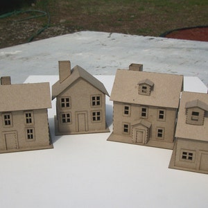 Putz house kit Make 4 house 3 tall Set A image 2