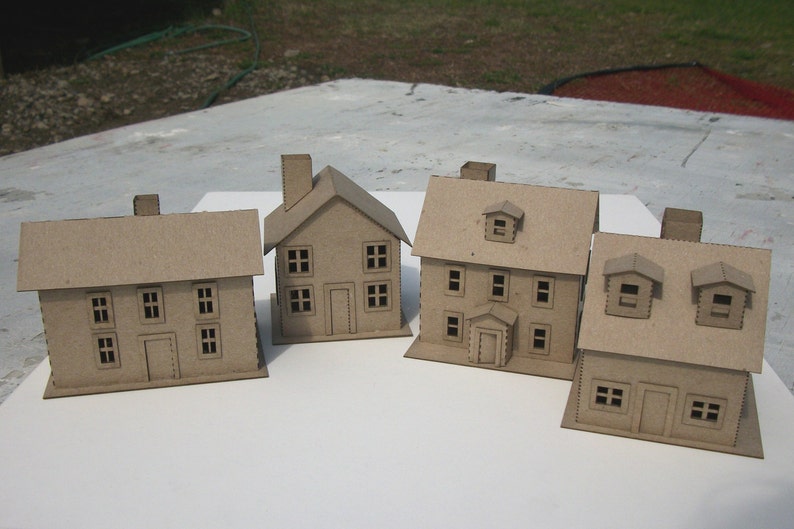 Putz house kit Make 4 house 3 tall Set A image 2