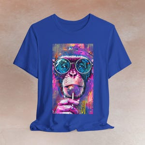 Graffiti Monkey Pop Art T-Shirt: Urban Streetwear Tee image 7