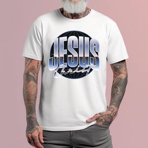 Jesus Christus Shirt, Retro christliches T-Shirt, Vintage 90er Jahre Glaube T-Shirt, Religiöses Streetwear Grafik T-Shirt, Bibel Vers Jesus Grafik Shirt