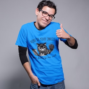 Grumpy Nerd Cat T-Shirt: Funny Cat Mom Graphic Tee