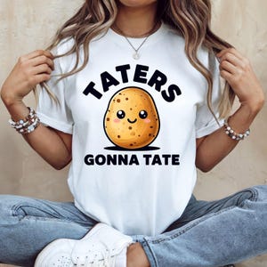 Funny Potato Pun Shirt: Kawaii Foodie Humor Tee