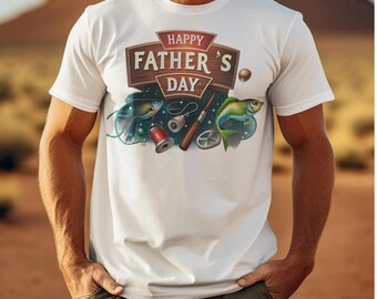 Father’s Day Fishing Shirt, Funny Dad T-Shirt, Happy Father’s Day Tee for Men