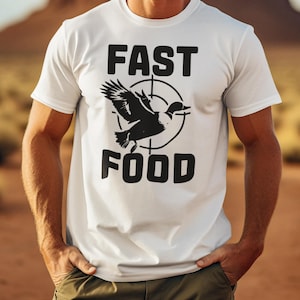 Fast Food Shirt, Funny Duck Hunting Shirt, Duck Hunter Gift, Vintage Hunting Tee, Waterfowl Shirt, Mallard Duck T-Shirt, Gift for Him