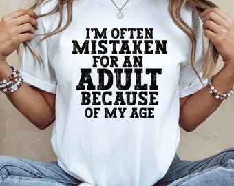 Funny Adulting T-Shirt: Sarcastic Humor Graphic Tee