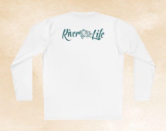 Camisa de manga comprida para pesca de bagres River Life: presente para pescador