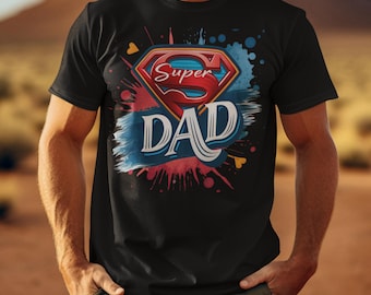 Super Dad T-Shirt: Funny Superhero Graphic Father's Day Tee