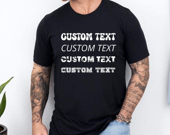 Gepersonaliseerde custom T-shirt: ontwerp je eigen T-shirt met bericht