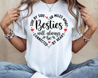 Camiseta de mejores amigas: Camiseta de corazón a juego - Regalo de amistad