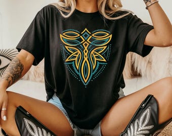 Cowboy Graphic Tee: Rustic Western Concert Shirt, Trending Rodeo T-Shirt