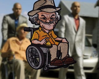 Kartell Großvater Patch – Hector Salamanca Patch mit Glöckchen im Rollstuhl