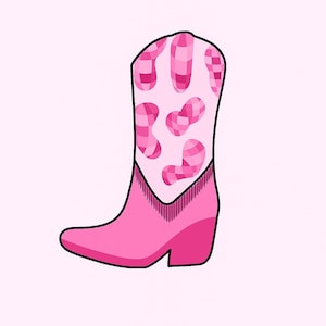Cow Girl Boot Cookie Cutter