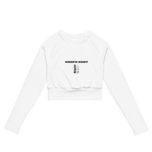 Recycled long-sleeve crop top