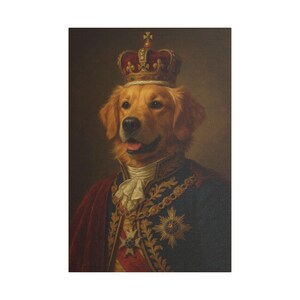 Golden Retriever Canvas Wall Art, Pet Portrait, Home Decor, Dog Lover Gift, Animal Artwork, Unique Wall Decoration