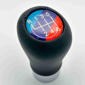 レザーBMW 6速シフトノブ：レトロモータースポーツ 3色ウェイト