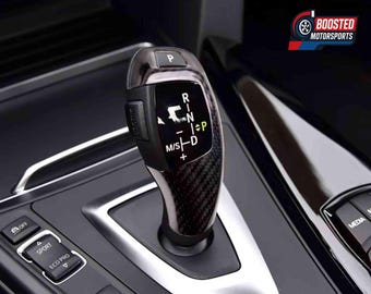 Real Carbon Fiber Gear Shift Knob Cover for BMW F-Chassis LHD