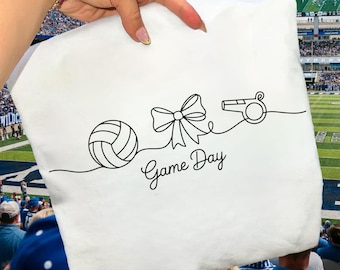 Volleyball Gameday SVG, Volleyball SVG, Continuous Line art, Minimalist svg, Volleyball Digital Download, Monoline designs svg, Silhouette