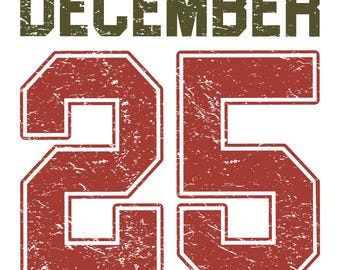 Kerst png, verdrietig 25 december png, Varsity Design, vintage kerst png, retro kerst png, vakantie png, sublimatie ontwerp png