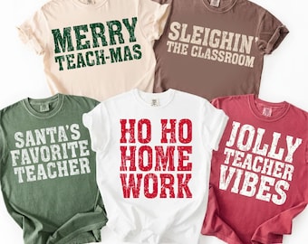 Teacher Christmas PNG Bundle, Merry Teachmas Quotes, Classroom Christmas Sublimation, Funny Teacher Holiday Shirt Png Designs download