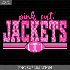 Pink Out Jackets Png, Football Pink Out Png, Breast Cancer Awareness Png, Jackets Pink Out Shirt Png, Jackets American Football Png file