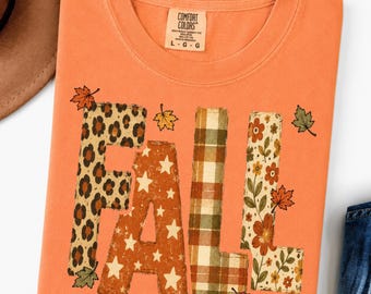 Fall Shirt, Distressed Autumn Shirt, varsity Shirt, fall pumpkin, Girly Shirt, Trendy thanksgiving Shirt, Pumpkin Season shirt