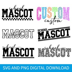 Custom School Spirit PNG, Personalized Team Name PNG, Vintage School Pride Sublimation Design Game Day DTF Digital Down Custom Sports bundle