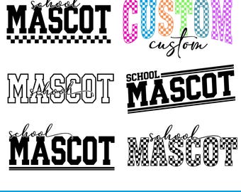 Custom School Spirit PNG, Personalized Team Name PNG, Vintage School Pride Sublimation Design Game Day DTF Digital Down Custom Sports bundle