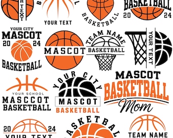 Custom basketball Team Name Svg, Basketball svg, Game Day Basketball Svg, Basketball mom svg, basketball png, cricut svg, Digital Download