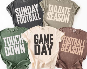 Paquete de SVG de fútbol americano, SVG para el día del partido, Ambiente futbolero, Temporada de fiestas previas al partido, Touchdown, Fútbol americano de moda, Fútbol americano de domingo, Sublimación de temporada de fútbol americano
