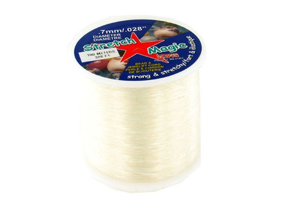 Stretch Magic Clear Elastic Cord .7mm, 100 Meter (328 Foot) Spool