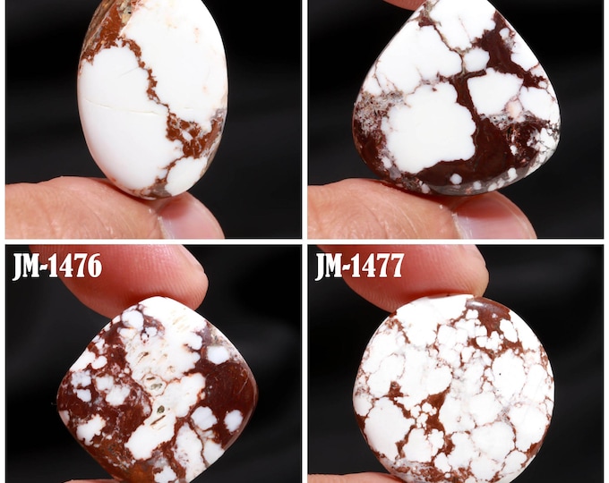 Natural Wild Horse Jasper Fancy Shape Un-Drilled Smooth Cabochon Single Pieces, Semi-Precious Gemstones For Jewelry Making